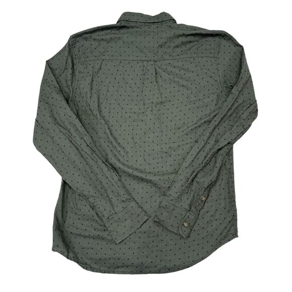 Marine Layer Button Down Shirt Mens Size Medium Green Polka Dot Casual Geometric - Picture 2 of 9